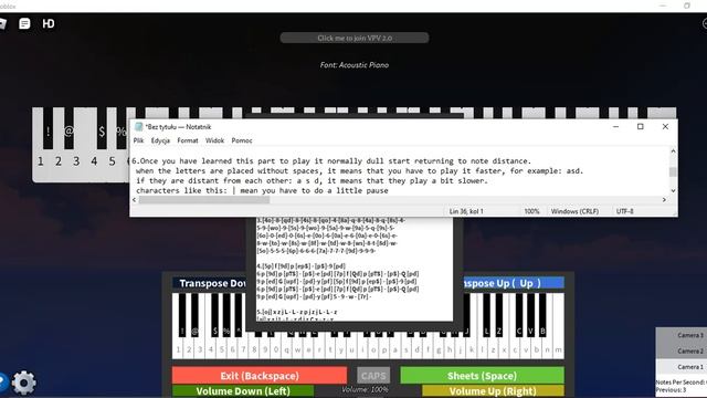 roblox/virtual piano tutorial. how to quickly learn how to play смотреть онлайн