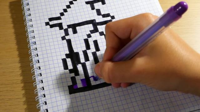 МАГ из ИГРЫ TERRARIA ! РИСУНКИ ПО КЛЕТОЧКАМ - PIXEL ART смотреть онлайн
