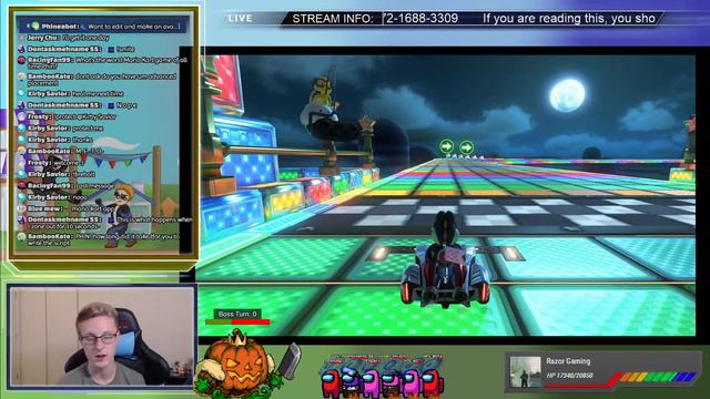 BOOSTING AWAY / Mario Kart 8 Deluxe / The Insomniacs Stream #952 смотреть онлайн