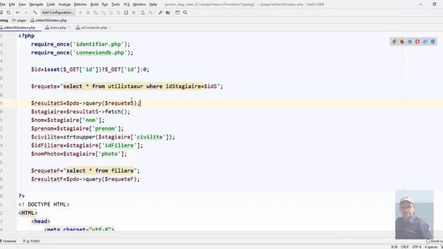 Partie 19: (Update user 1/2) Application web HTML5-Php-Bootstrap-javascript-Jquery-MySQL смотреть онлайн