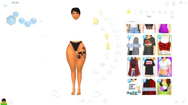 The Sims 4 CAS || Nylah CC List & Sim Download