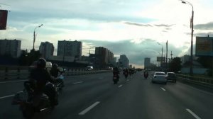 Проезд мотоколонны на День рождения Ночных Волков!