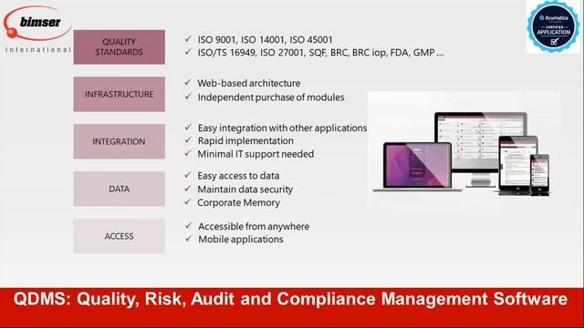 AcuQuality Webinar Series (PART 3): How to comply with ISO 9001 Digitally with QDMS Acumatica ERP смотреть онлайн