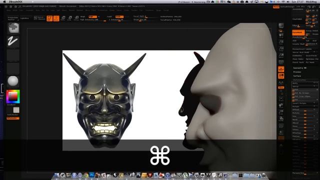 Making A Hanya Mask In Zbrush
