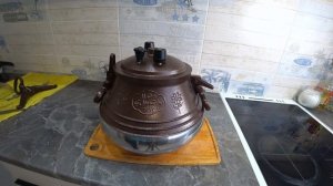 Подготовка АФГАНСКОГО казана на 12 литров  к работе .