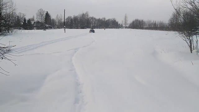 ЗиД Бархан на пневмо колёсах по снегу )) смотреть онлайн