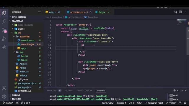 Create Accordion using React JS from Scratch | React JS Tutorial смотреть онлайн