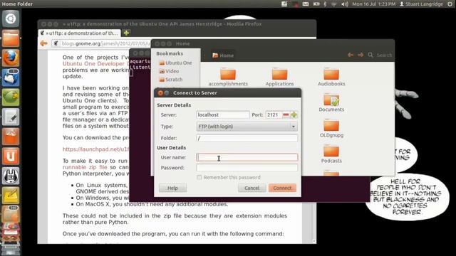 u1ftp: Access Ubuntu One via FTP (from Ubuntu) смотреть онлайн