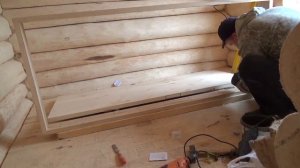 Установка двери в баню