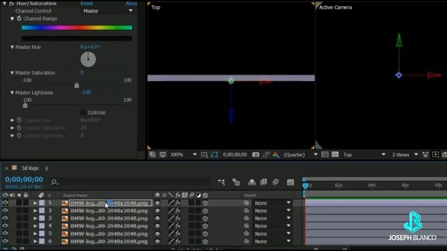 How To Make 3D Rotating Logo in After Effects ⚫ NO PLUGINS смотреть онлайн