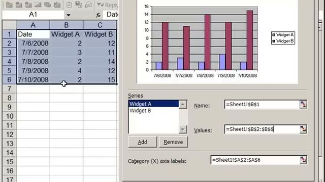 Chart Wizard in Excel - Make your first Graph or Chart смотреть онлайн