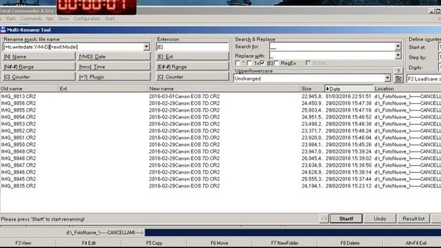 Rinomina dei file raw con Total Commander + EXIF plugin смотреть онлайн