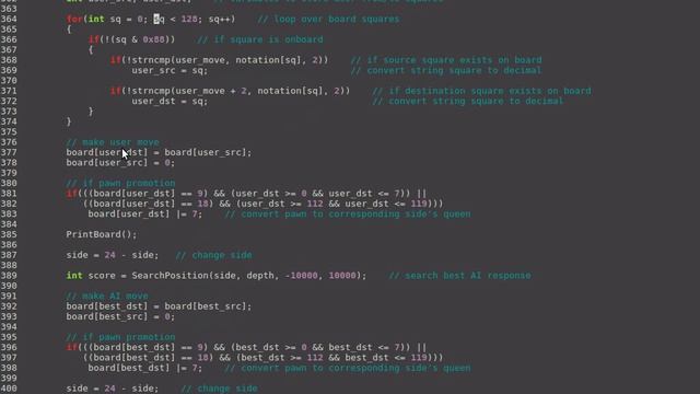 Bare minimum chess program in C: Part 5 - interaction with the user смотреть онлайн