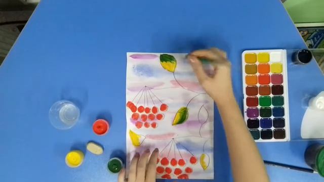 Рисуем рябину смотреть онлайн