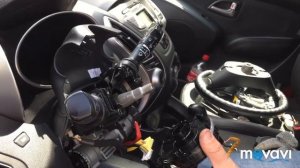 Замена шлейфа abs ( мультируля ) Hyundai ( хендай) ix35,снятия руля Hyundai ix35,горит abs.