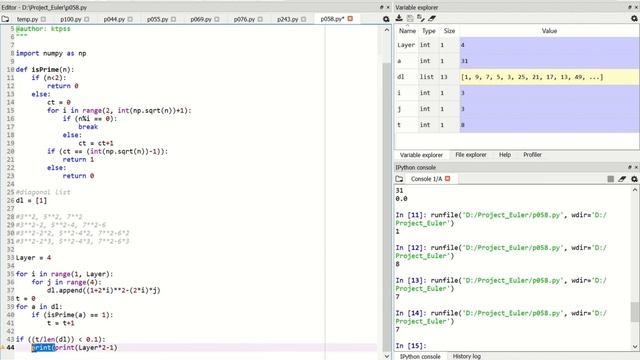 【Project Euler】Problem 58 смотреть онлайн
