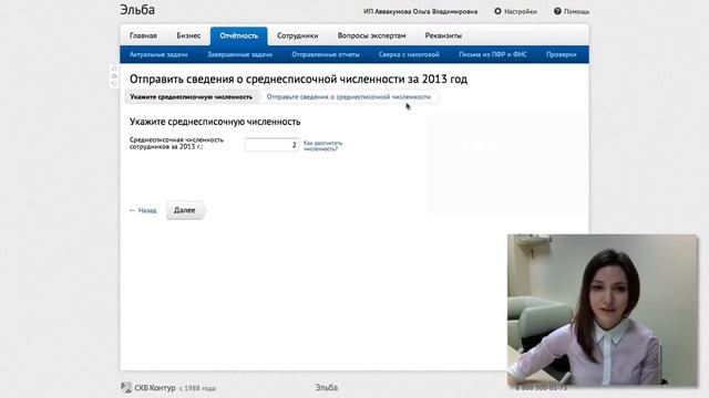 Контур Эльба. Как сформировать декларацию о ССЧ