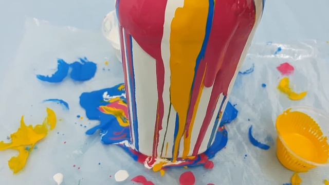 (ESPAÑOL) Botella Decorada. Pouring. Acrílicos Fluidos. смотреть онлайн