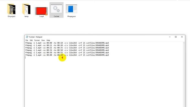 Cutting video based on start and end time||ffmpeg windows tools|| смотреть онлайн