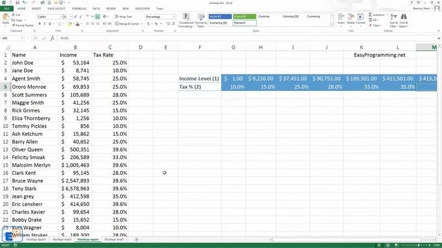 Easy Excel - HLOOKUP function (28) смотреть онлайн