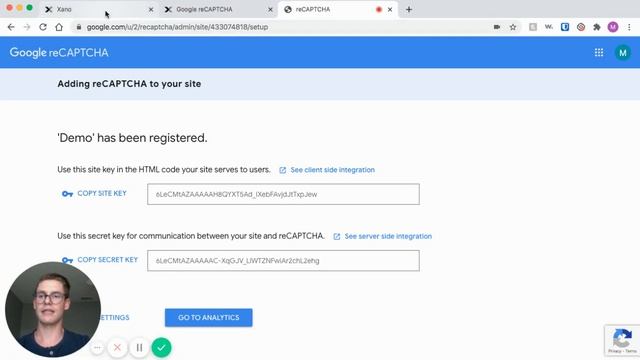 Xano - Google reCAPTCHA Demo смотреть онлайн