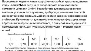 №32. Сталь Lomax PM.