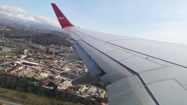 Взлет из аэропорта Сочи (Адлер) 13.03.21. В737-900 NordWind (PegasFly) смотреть онлайн