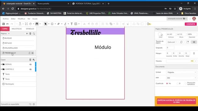 Tutorial 2 Gravit Designer Creación de módulo y rapport - Module and rapport creation смотреть онлайн
