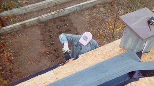 Техника монтажа мягкой кровли: четырехскатный колпак для хозблока