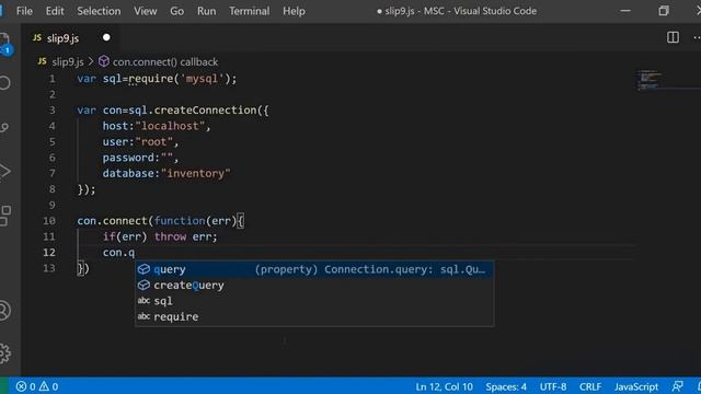 Select all records from customer - MySql using Node JS - MSC(CS)-II Slip9 смотреть онлайн