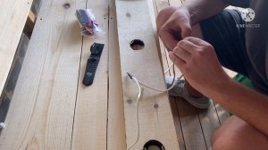 Люстра в беседку своими руками! Из отходов со стройки!