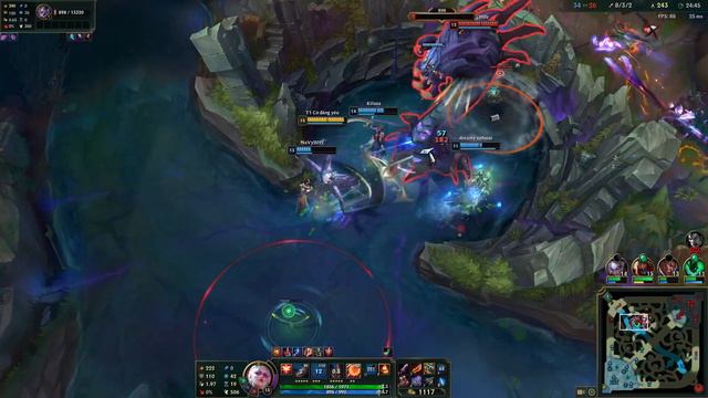 HTTH Channel LOL Play Kayle League of Legends Carry Team 1v9 moments смотреть онлайн
