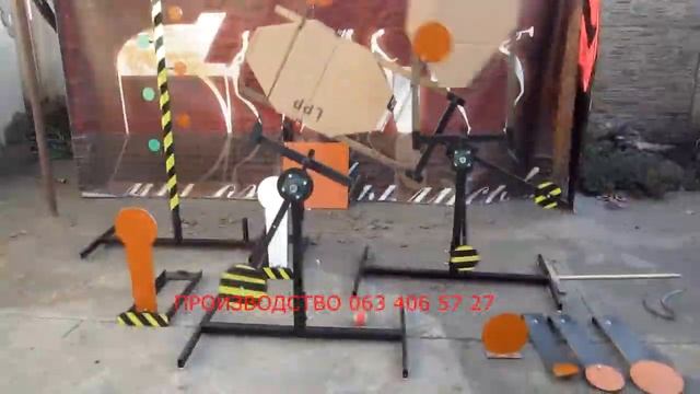 Мишень .крепление для установки на деревянный кол . смотреть онлайн