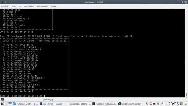 37 - Funciones de Cadenas [MariaDB 10/MySQL] смотреть онлайн