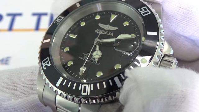 Видео обзор механических часов Invicta Automatic Pro Diver 200M Black Dial 8926OB смотреть онлайн