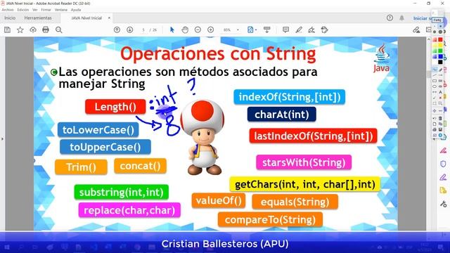 Metodos String length toLowerCase toUpperCase en JAVA PARTE 1/2 смотреть онлайн