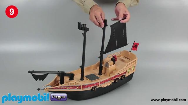 Playmobil 6678 Пиратский боевой корабль смотреть онлайн