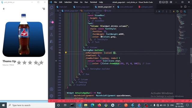Flutter UI Design I Flutter Sqflite database, Search bar, ClipPath I Cool Drinks Ui Design. смотреть онлайн