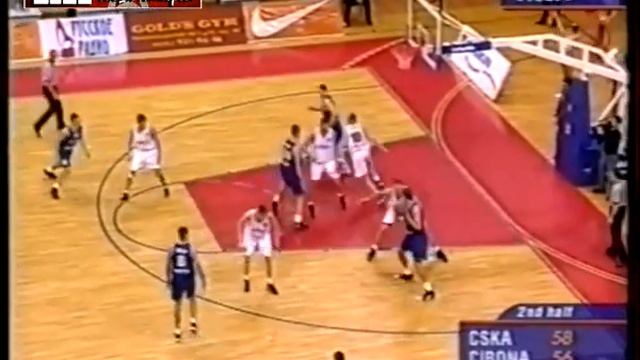 2000 CSKA (Moscow) - KK Cibona (Zagreb) 69-78 Men Basketball EuroLeague, 1/8 Finals, 3d Match