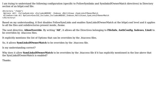 Apache AllowOverride Options Directive смотреть онлайн