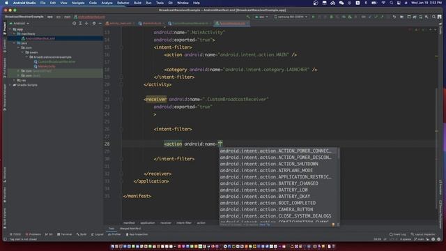 android broadcast receiver example kotlin | android broadcast receiver passing data with intent смотреть онлайн