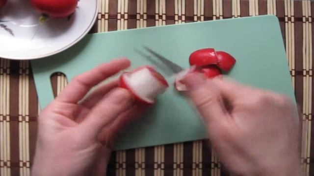 Грибы из редиса для украшения блюд. Карвинг из овощей смотреть онлайн