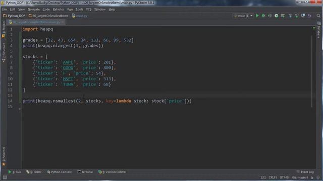 Python Programming Tutorial - 53 - Finding Largest or Smallest Items смотреть онлайн