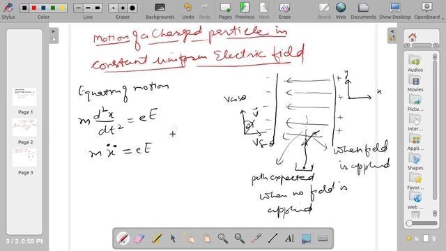 Lecture 1.1.1 Charged Particle Dynamics (Motion of charged particle in Uniform electric field) смотреть онлайн