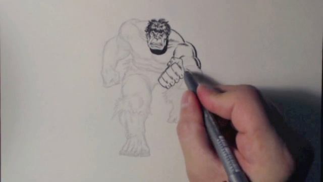 Inktober Art Process: The Hulk Sketch