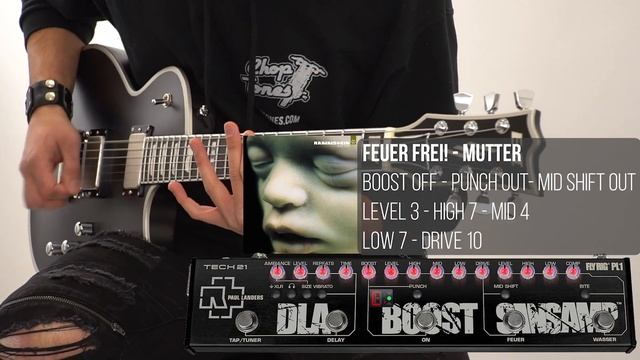 10 RAMMSTEIN Songs ? ONE Pedal | Tech21 FlyRig PL1 Paul Landers Signature Demo смотреть онлайн