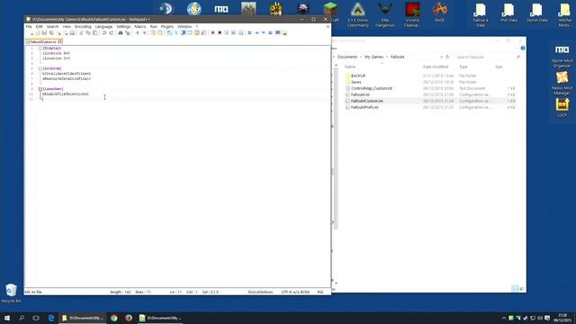 FALLOUT4: Testing Fallout4Custom.ini Edits Out