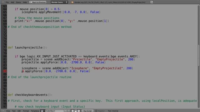 Blender Tutorial Python Game Engine Programming Part 12 смотреть онлайн