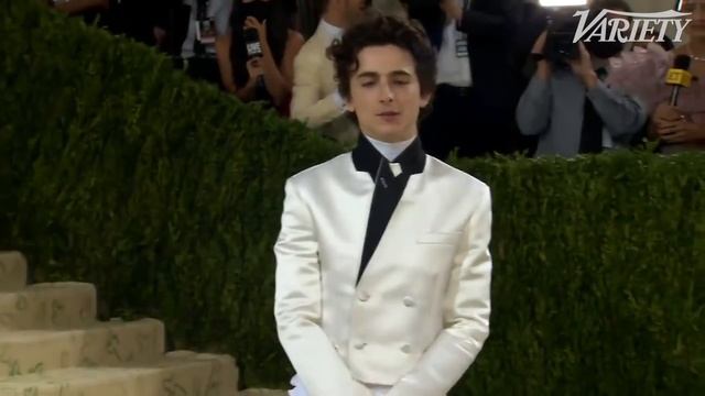 Timothée Chalamet Arrives At The 2021 Met Gala
