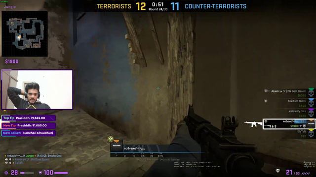 CS:GO Live Stream India | Giveaway Result Tomorrow!!! !Giveaway смотреть онлайн